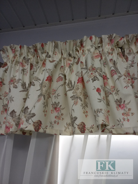 KPL KOMPLET LAMBREKIN Z BOKAMI , KWIATY , WOAL 400/40 140/160 W STYLU FRANCSKIM SHABBY KPL KOMPLET LAMBREKIN Z BOKAMI , KWIATY , WOAL 400/40 140/160 W STYLU FRANCSKIM SHABBY