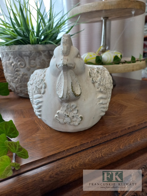 DONICA - OSŁONKA CERAMICZNO- BETONOWA "KURA" 25,5 CM DONICA - OSŁONKA CERAMICZNO- BETONOWA "KURA" 25,5 CM