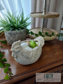 DONICA - OSŁONKA CERAMICZNO- BETONOWA "KURA" 25,5 CM DONICA - OSŁONKA CERAMICZNO- BETONOWA "KURA" 25,5 CM