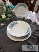 SERWIS OBIADOWY 18 ELEMETOWY KPL "PEONIA BLU" PORCELANA 6/18 SERWIS OBIADOWY 18 ELEMETOWY KPL "PEONIA BLU" PORCELANA 6/18