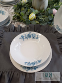 SERWIS OBIADOWY 18 ELEMETOWY KPL "PEONIA BLU" PORCELANA 6/18 SERWIS OBIADOWY 18 ELEMETOWY KPL "PEONIA BLU" PORCELANA 6/18
