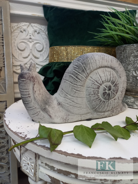 FIGURA CERAMICZNO - BETONOWA "ŚLIMAK" 30 CM , DO WNĘTRZ I OGRODÓW FIGURA CERAMICZNO - BETONOWA "ŚLIMAK" 30 CM , DO WNĘTRZ I OGRODÓW