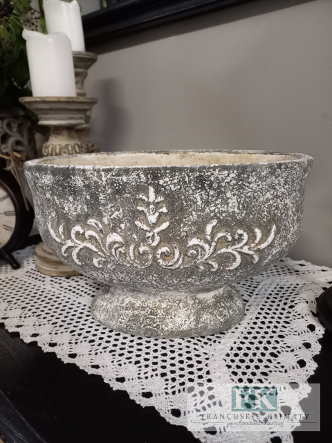 OSŁONKA DONICA NA NÓŻCE CERAMICZNO - BETONOWA 30 CM OSŁONKA DONICA NA NÓŻCE CERAMICZNO - BETONOWA 30 CM