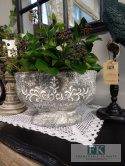 OSŁONKA DONICA NA NÓŻCE CERAMICZNO - BETONOWA 30 CM OSŁONKA DONICA NA NÓŻCE CERAMICZNO - BETONOWA 30 CM