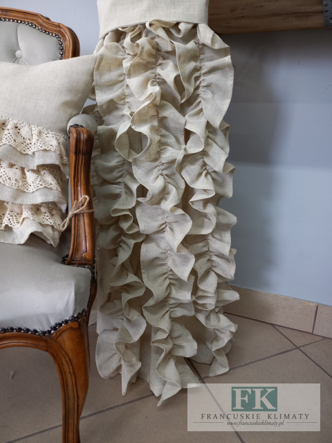 KOMPLET , ZASŁONY / BOKI Z TUBKAMI FALBANY PIONOWE , 140/250 x 2 SZT NATURA W STYLU PROWANSALSKIM , FRANCUSKIM , SHABBY KOMPLET , ZASŁONY / BOKI Z TUBKAMI FALBANY PIONOWE , 140/250 x 2 SZT NATURA W STYLU PROWANSALSKIM , FRANCUSKIM , SHABBY