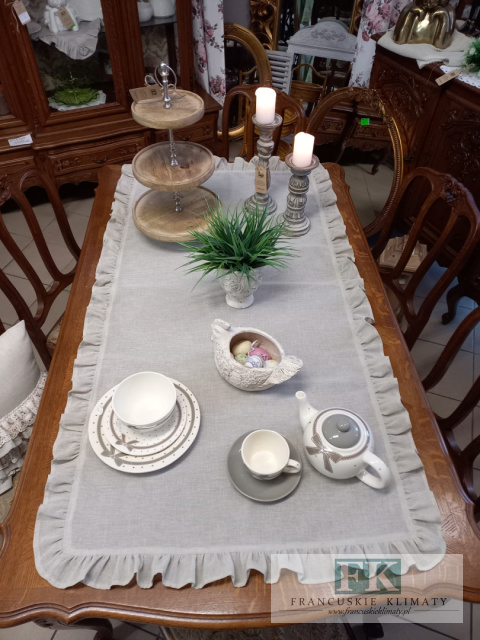 BIEŻNIK SERWETA FALBANY , 80/150 , obrus BIEŻNIK SERWETA FALBANY , 80/150 , obrus