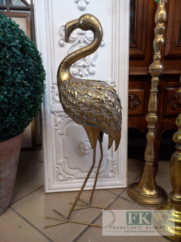 FIGURA FLAMING 64,5 CM METALOPLASTYKA ,WYKONANE RĘCZNIE