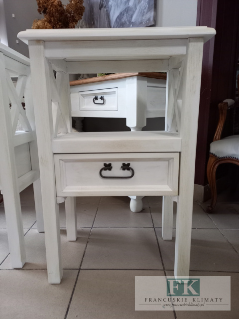 lite drewno KOMODA STOLIK z dwustronną szufladą 77 cm lite drewno KOMODA STOLIK z dwustronną szufladą 77 cm