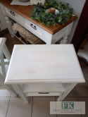 lite drewno KOMODA STOLIK z dwustronną szufladą 77 cm lite drewno KOMODA STOLIK z dwustronną szufladą 77 cm