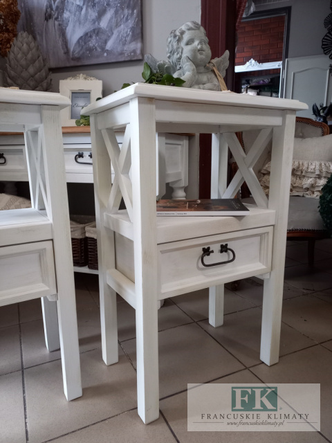 lite drewno KOMODA STOLIK z dwustronną szufladą 77 cm lite drewno KOMODA STOLIK z dwustronną szufladą 77 cm