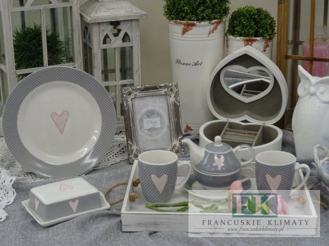 KOLEKCJA PINK HEART KPL FILIŻANKA ZE SPODKIEM 200 ML