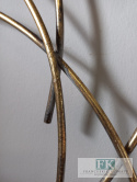 KUTA METALOWA 105 CM DEKORACJA ŚCIENNA LIŚCIE KUTA METALOWA 105 CM DEKORACJA ŚCIENNA LIŚCIE