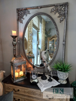LUSTRO DIAMENTOWE FAZOWANE 115 CM SREBRO