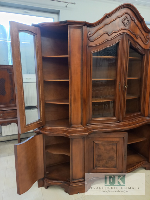 CUDO ! - BIBLIOTEKA KREDENS orzech 222 CM ! CUDO ! - BIBLIOTEKA KREDENS orzech 222 CM !