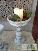ŚWIECZNIK CERAMICZNO BETONOWY 21 CM ŚWIECZNIK CERAMICZNO BETONOWY 21 CM