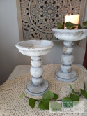 ŚWIECZNIK CERAMICZNO BETONOWY 21 CM ŚWIECZNIK CERAMICZNO BETONOWY 21 CM