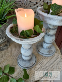 ŚWIECZNIK CERAMICZNO BETONOWY 21 CM ŚWIECZNIK CERAMICZNO BETONOWY 21 CM