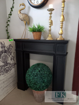 DREWNIANY PORTAL atrapa KOMINKOWY SZER. 100 CM , WYS 111 CM , CZARNY