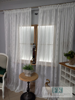 KOMPLET FIRANA / ZASŁONA 200/250 x 2 szale W STYLU BOHO, CHIC