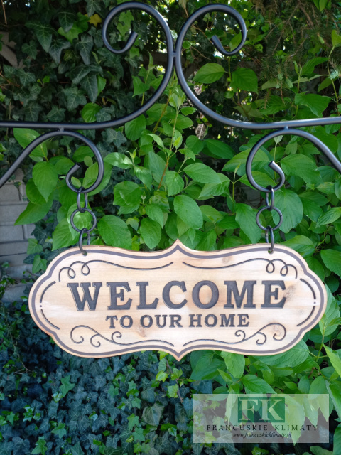KWIETNIK WELCOME 125 CM METAL DREWNO KWIETNIK WELCOME 125 CM METAL DREWNO
