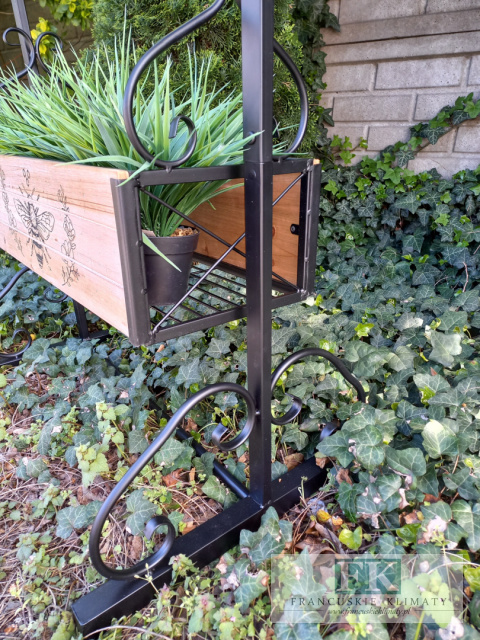 KWIETNIK WELCOME 125 CM METAL DREWNO KWIETNIK WELCOME 125 CM METAL DREWNO