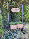 KWIETNIK WELCOME 125 CM METAL DREWNO KWIETNIK WELCOME 125 CM METAL DREWNO