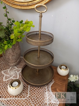 METALOWA PATERA 3 POZIOMOWA 23 CM