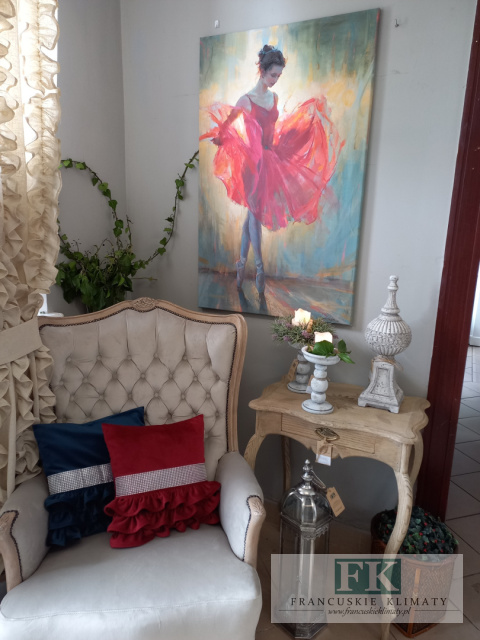 OBRAZ na płótnie ! 110X70 BALETNICA W CZERWIENI PROWANSJA SHABBY CHIC OBRAZ na płótnie ! 110X70 BALETNICA W CZERWIENI PROWANSJA SHABBY CHIC