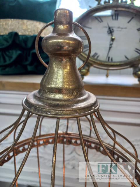 KLATKA METALOWA 60 CM , SHABBY