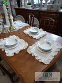 PODKŁADKI PODKŁADKA FALBANY 35X45 CM , serwetka , KREM MELANŻ , W STYLU FRANCUSKIM SHABBY PROWENSALSKIM