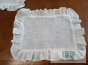 PODKŁADKI PODKŁADKA FALBANY 35X45 CM , serwetka , KREM MELANŻ , W STYLU FRANCUSKIM SHABBY PROWENSALSKIM
