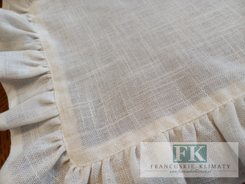PODKŁADKI PODKŁADKA FALBANY 35X45 CM , serwetka , KREM MELANŻ , W STYLU FRANCUSKIM SHABBY PROWENSALSKIM