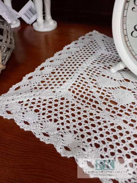 SERWETKA NICIANA SZYDEŁKO KWADRAT 30X30 CM biel