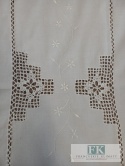 BIEŻNIK BABCINE ROBÓTKI 50/100 BIEL , BAWEŁNA 100%