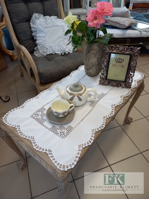 BIEŻNIK BABCINE ROBÓTKI 50/100 BIEL , BAWEŁNA 100%