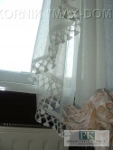 FIRANA KPL , KOMPLET BALKONOWY , GIPIURA KRESZ , OKNO BALKON firana prawa, lewa
