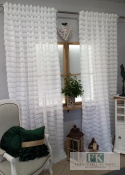 KOMPLET FIRANA / ZASŁONA FRĘDZLE 150/250 x 2 szale W STYLU BOHO, CHIC