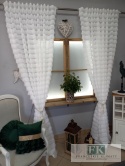 KOMPLET FIRANA / ZASŁONA FRĘDZLE 150/250 x 2 szale W STYLU BOHO, CHIC