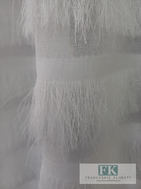 KOMPLET FIRANA / ZASŁONA FRĘDZLE 150/250 x 2 szale W STYLU BOHO, CHIC