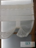KPL , KOMPLET ROLETEK ROLETKA panel BATYST GIPIURA , shabby, vintage 80/100