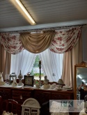 KPL. KOMPLET ZASŁONY + LAMBREKIN KWIATY , PROWANSJA , SHABBY CHIC , VINTAGE