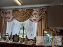 KPL. KOMPLET ZASŁONY + LAMBREKIN KWIATY , PROWANSJA , SHABBY CHIC , VINTAGE