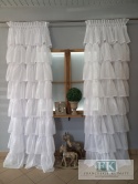 ZASŁONA FALBANY W STYLU PROWANSALSKIM , FRANCUSKIM , SHABBY , 8 falban