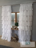 ZASŁONA FALBANY W STYLU PROWANSALSKIM , FRANCUSKIM , SHABBY , 8 falban