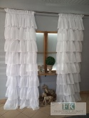 ZASŁONA FALBANY W STYLU PROWANSALSKIM , FRANCUSKIM , SHABBY , 8 falban